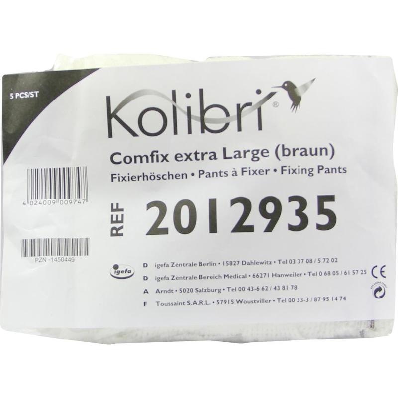 KOLIBRI comfix extra Netz-/Fixierhosen L braun