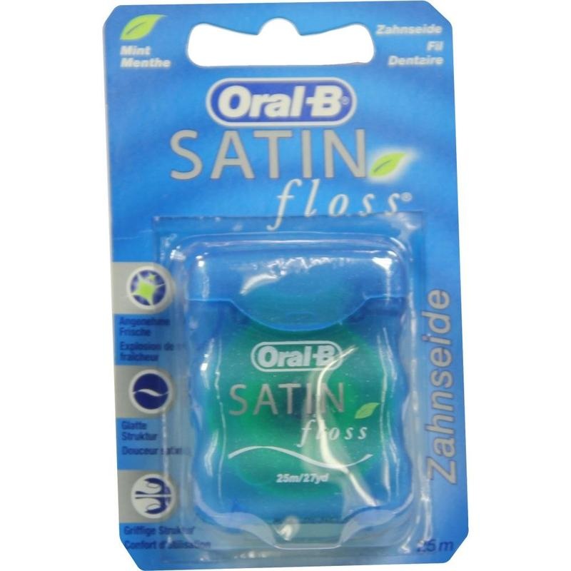 ORAL B Zahnseide SATINfloss blau Blisterkarte