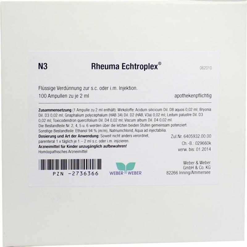 RHEUMA ECHTROPLEX Injektionslösung