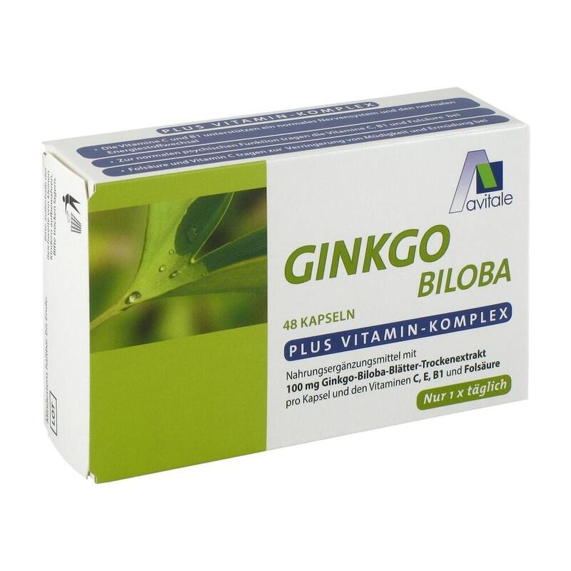 GINKGO 100 mg Kapseln+B1+C+E