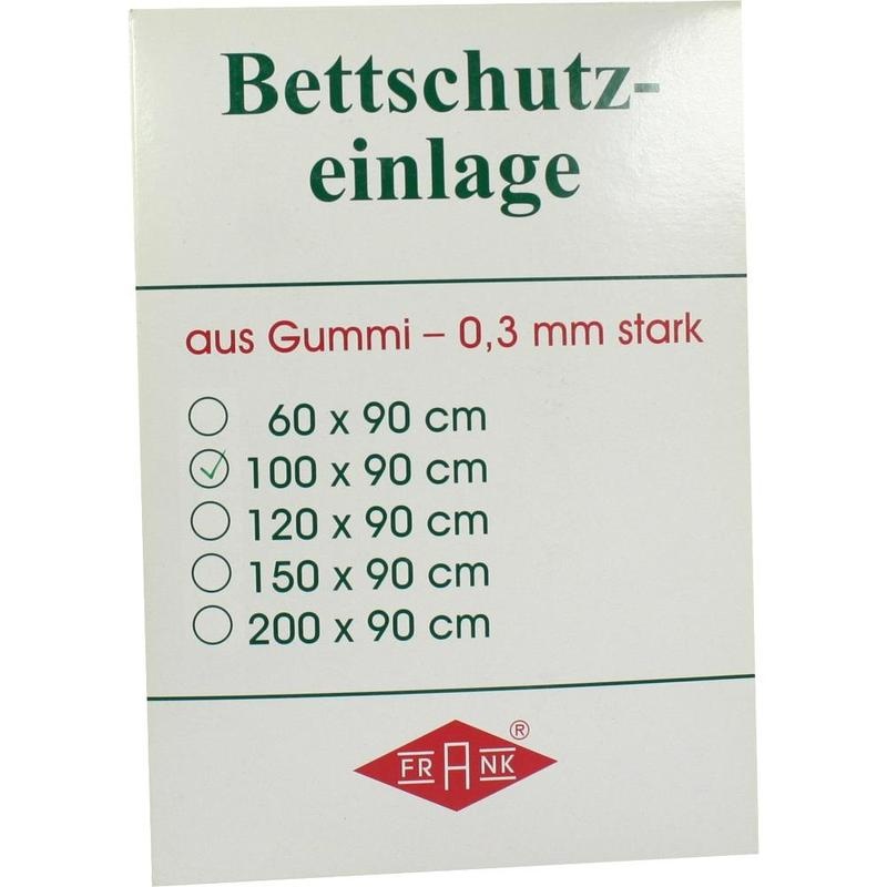 BETTEINLAGE Gummiplatte 0,3 mm 90x100 cm weiß