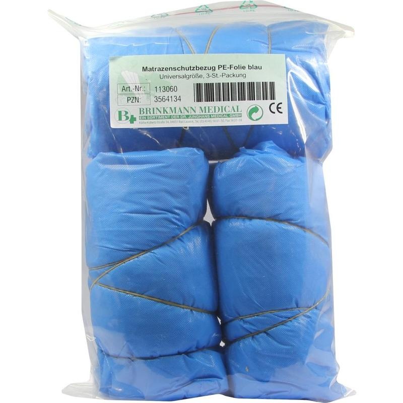 MATRATZEN SCHUTZBEZUG PE-Folie blau