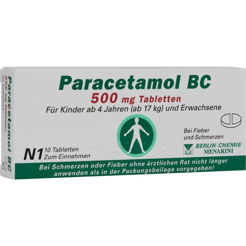 PARACETAMOL BC 500 mg Tabletten