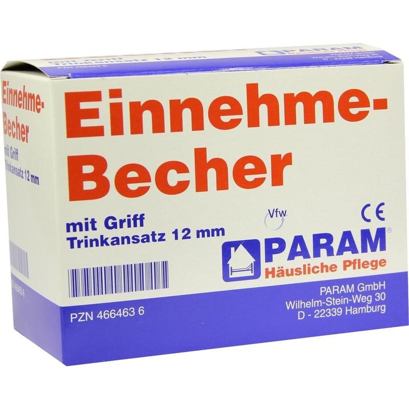 EINNEHMEBECHER Kunststoff m.Griff 12 mm