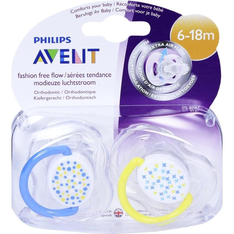 AVENT Schnuller Freeflow Trend 6-18 Mon.BPA-frei