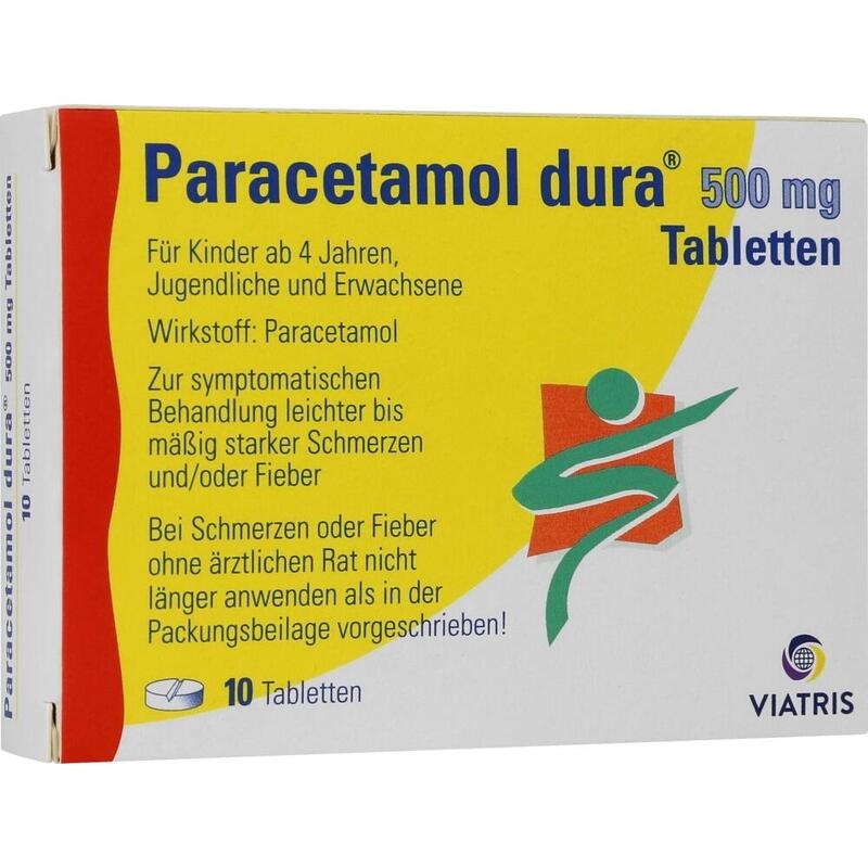 PARACETAMOL dura 500 mg Tabletten