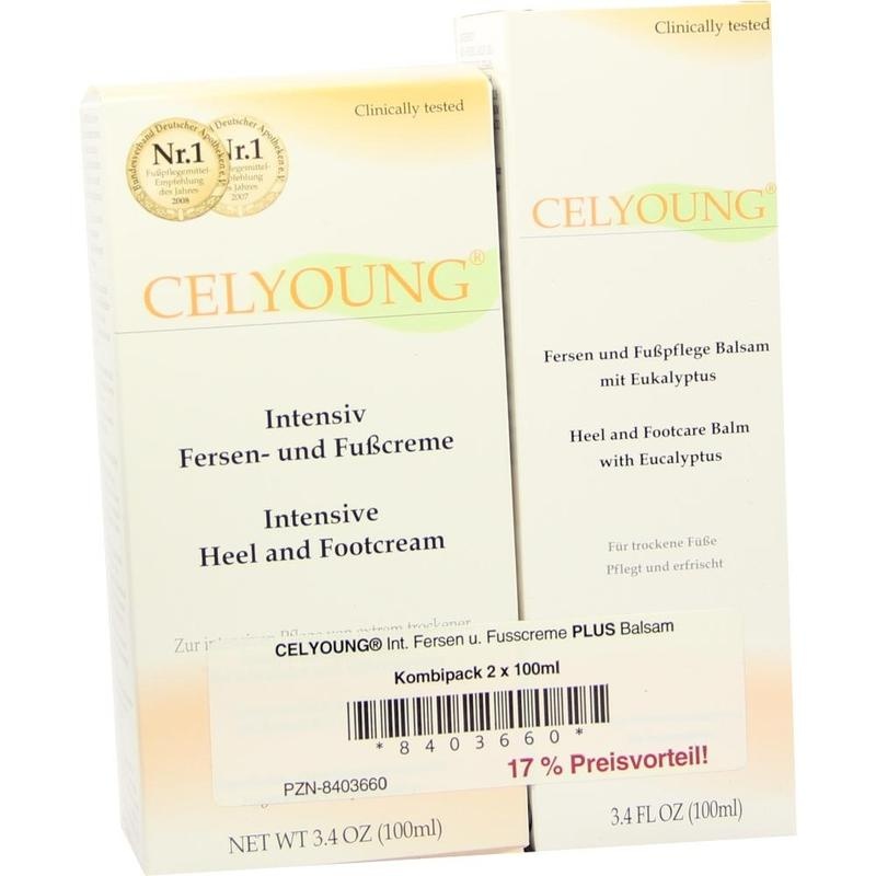 CELYOUNG Intensiv Fersen Fußcr.+Balsam 2x100ml