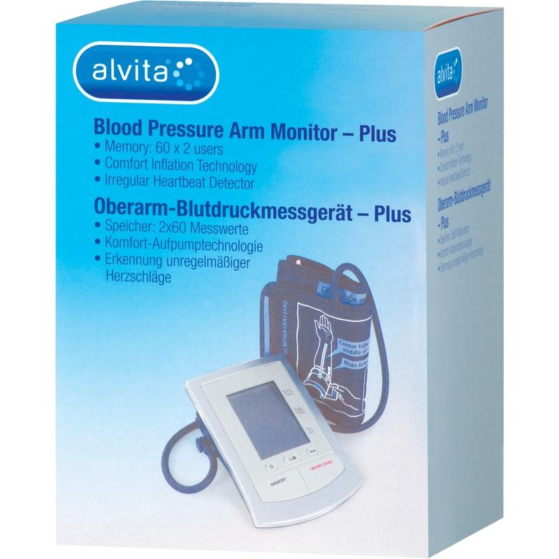 ALVITA Oberarm Blutdruckmessgerät Plus