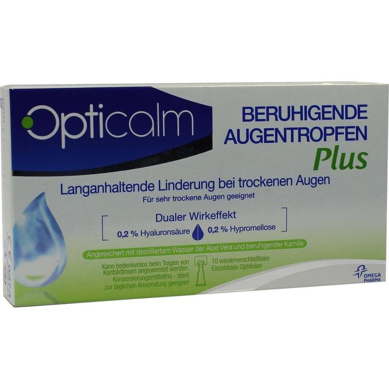 OPTICALM beruhigende Augentropfen Plus in Einzeld.