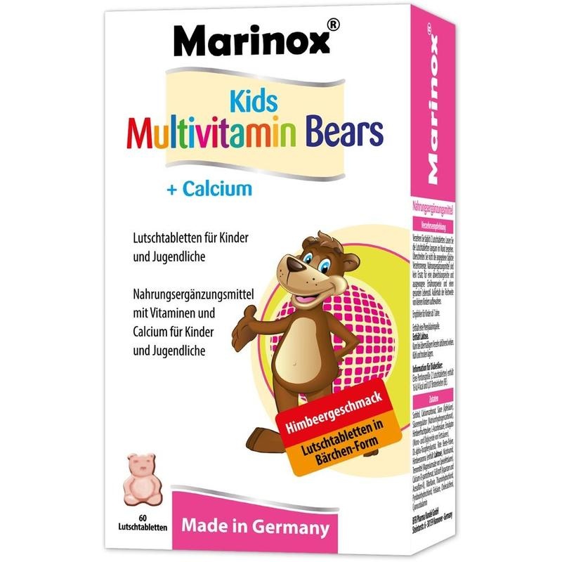 KIDS MULTIVITAMIN Bärchen+Calcium Marinox Kautabl.