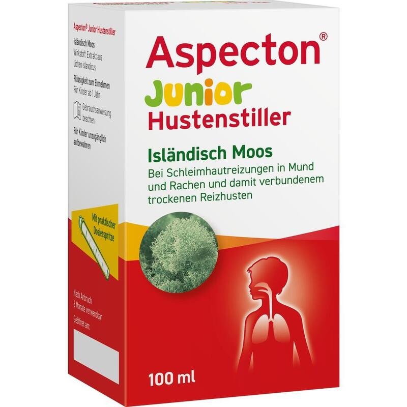 ASPECTON Junior Hustenstiller Isländisch Moos Saft