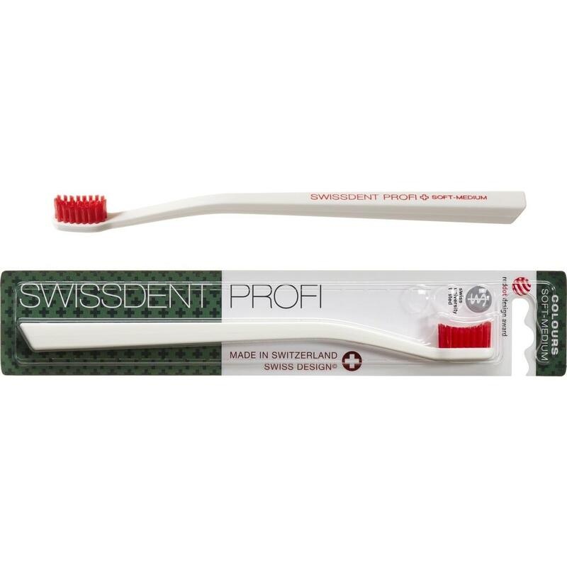 SWISSDENT Profi Colours Zahnb.soft-med.weiß/rot