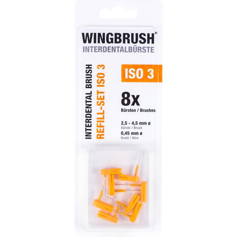 WINGBRUSH Refill-Set Interdentalb.ISO 3 med./large