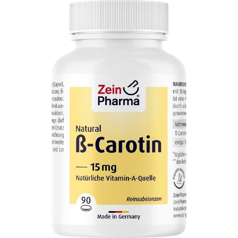 BETA CAROTIN NATURAL 15 mg Weichkapseln ZeinPharma