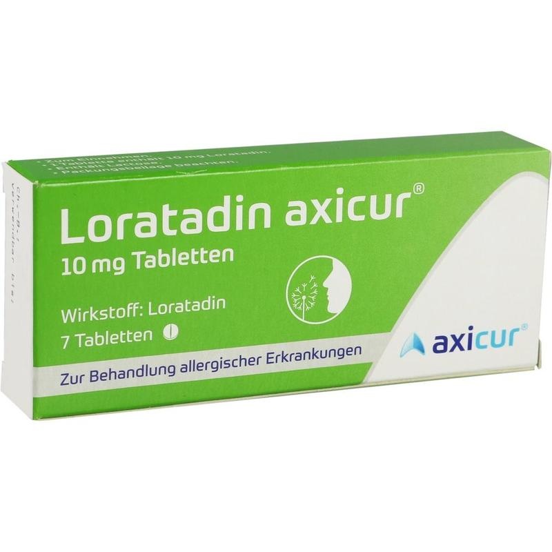 LORATADIN axicur 10 mg Tabletten