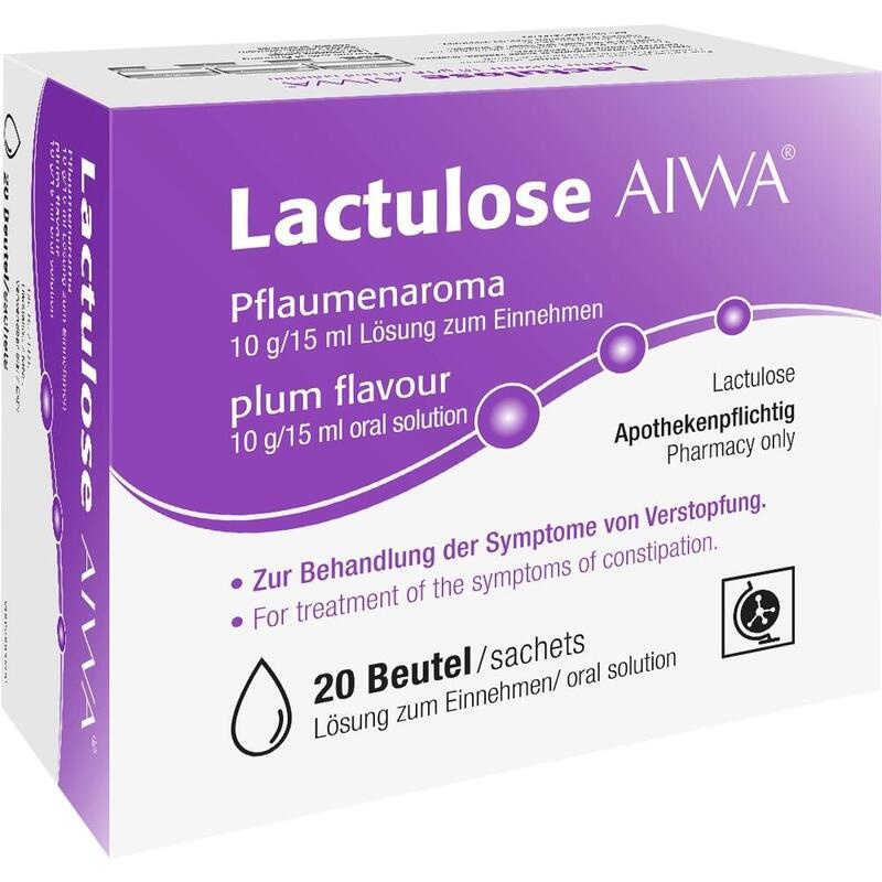 LACTULOSE AIWA Pflaumenaroma 10 g/15 ml Lsg.z.Einn