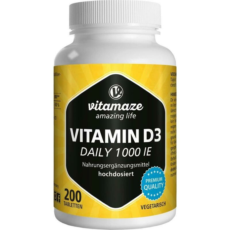 VITAMIN D3 1000 I.E. daily vegetarisch Tabletten