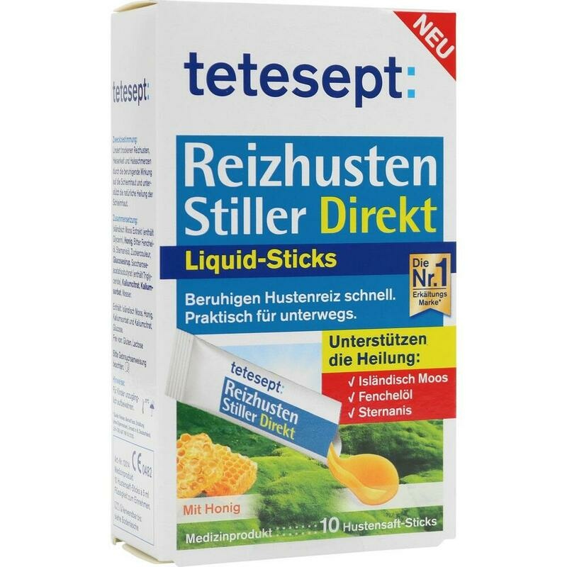 TETESEPT Reizhusten Stiller Direkt Liquid Sticks