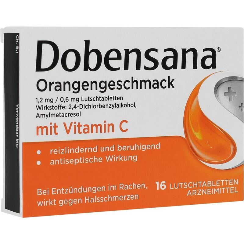 DOBENSANA Orangengeschmack 1,2mg/0,6mg Lutschtabl.