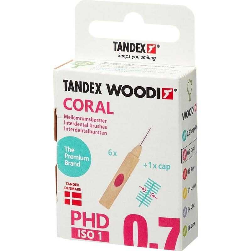 TANDEX WOODI Interdentalb.PHD 0.7/ISO 1 coral