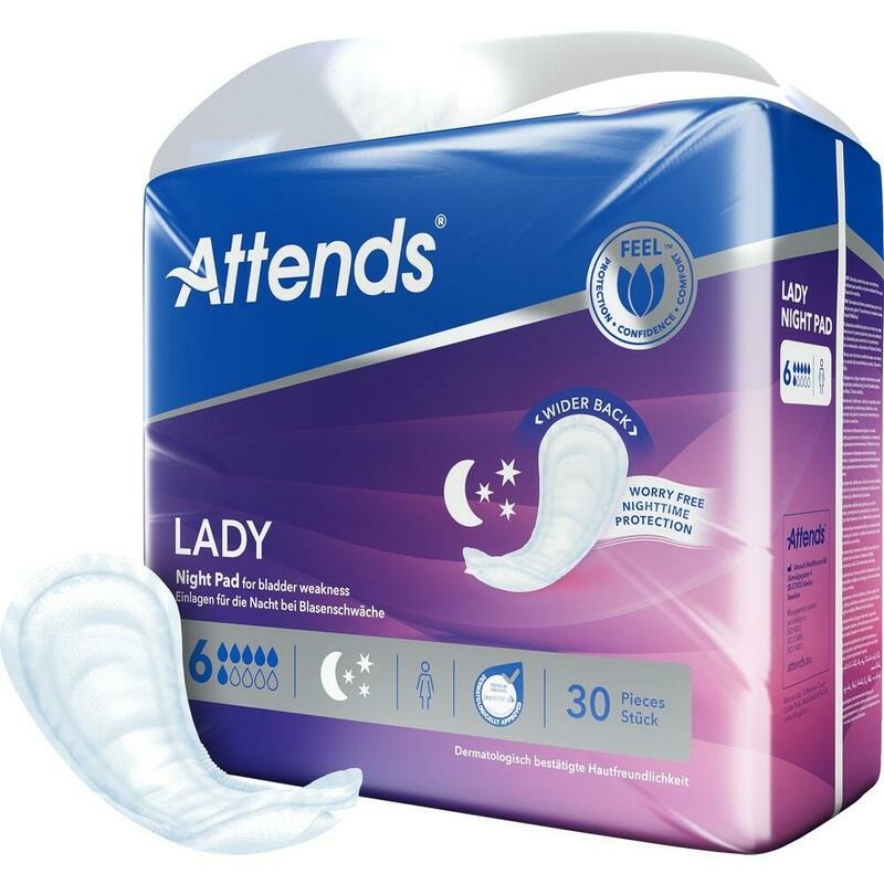 ATTENDS Lady Night Pad 6