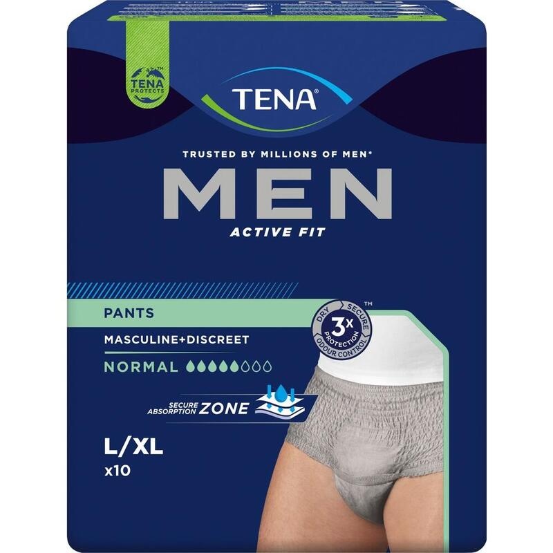 TENA MEN Act.Fit Inkontinenz Pants norm.L/XL grau
