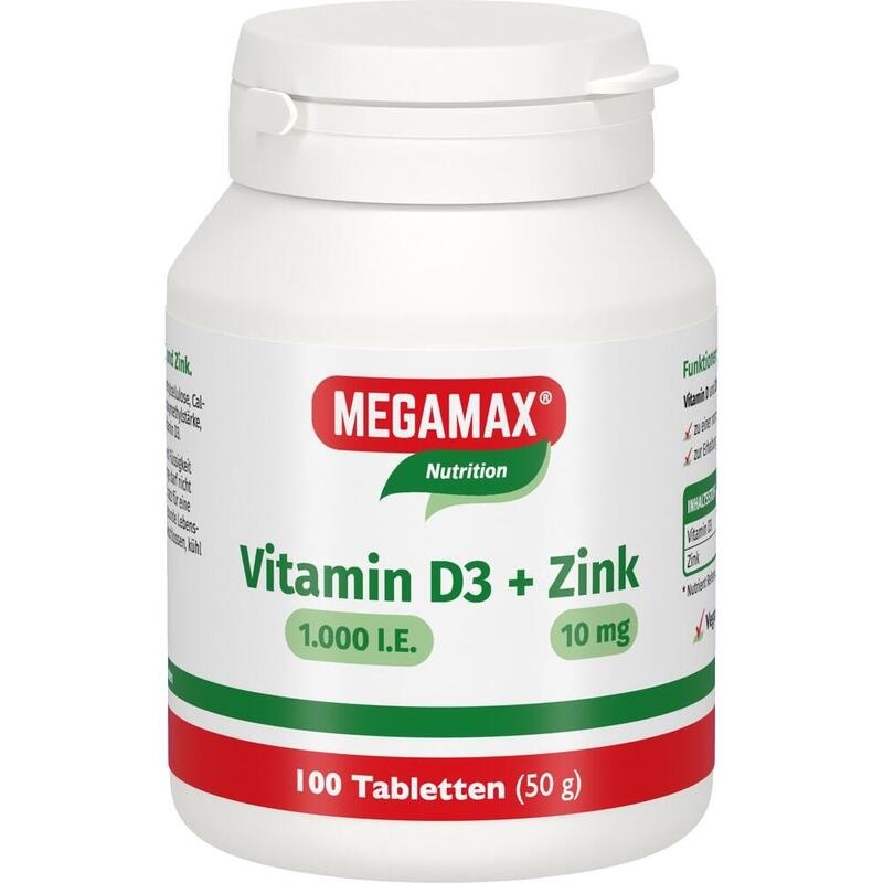 VITAMIN D3 1.000 I.E.+Zink 10 mg Tabletten