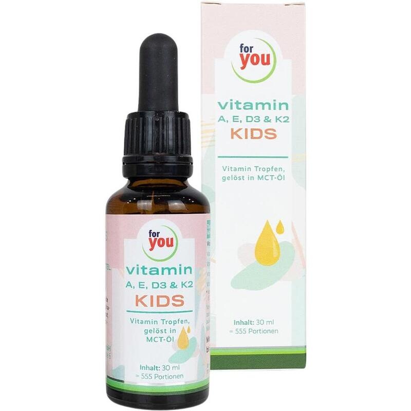 FOR YOU vitamin A E D3 & K2 kids flüssig