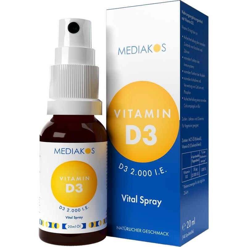 VITAMIN D3 2000 I.E. Mediakos Vital Spray