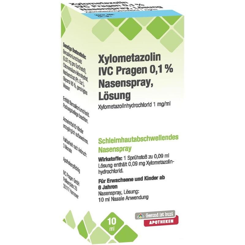 XYLOMETAZOLIN IVC Pragen 0,1% Nasenspray Lösung
