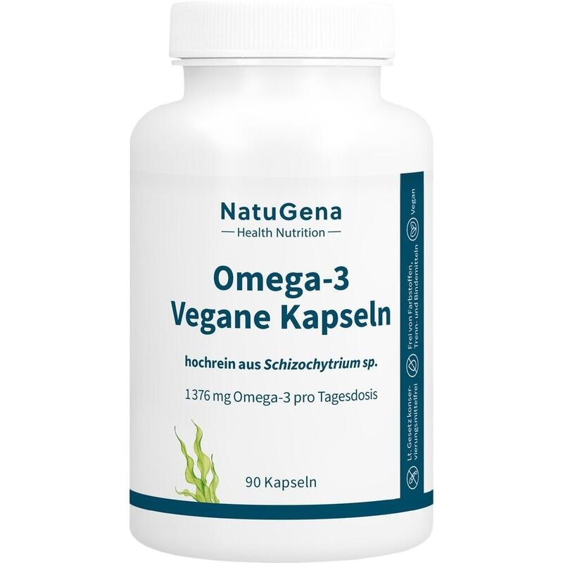 OMEGA-3 VEGAN 1376mg 751 DHA 375 EPA Algenöl Kaps.