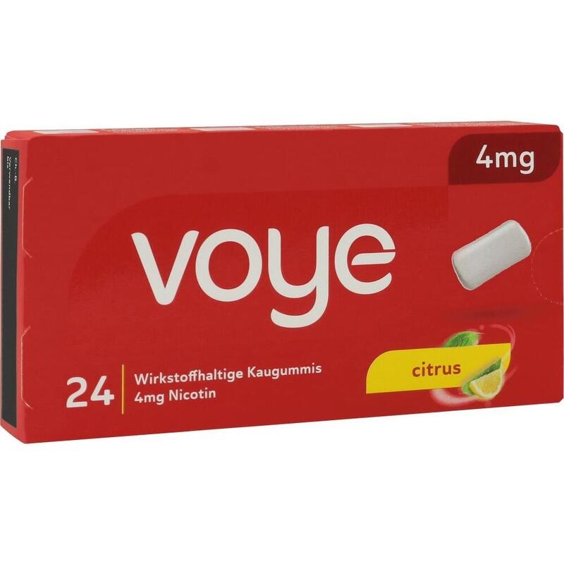 VOYE Citrus 4 mg wirkstoffhalt.Kaugummi m.Nikotin