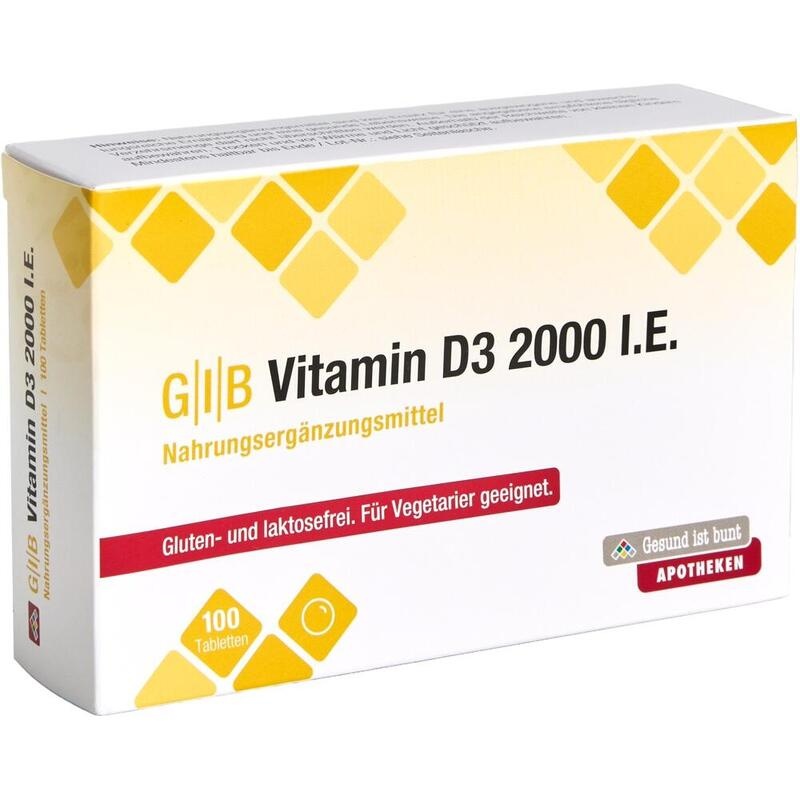 GIB Vitamin D3 2.000 I.E. Tabletten