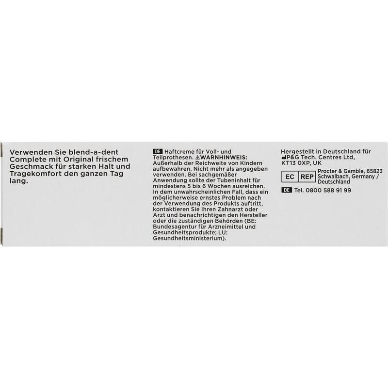BLEND A DENT Complete Haftcreme originale Frische